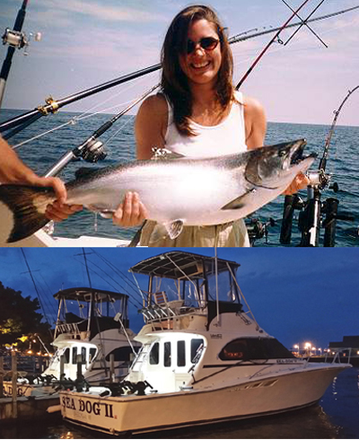 Sheboygan Salmon Charter Boats Fishing Wisconsin