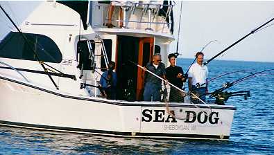 Fishing on Sheboygan Charter Boats